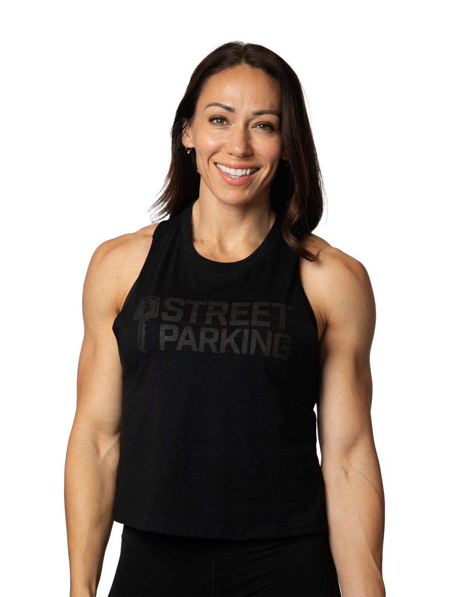 Black on Black Classic Crop - Street Parking