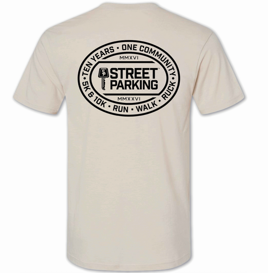 10YR Celebration Tee - Street Parking
